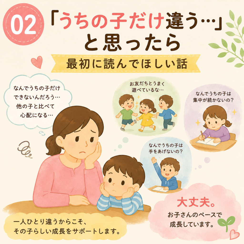 第２回【療育コラム】「うちの子だけ違う…」と思ったら最初に読んでほしい話