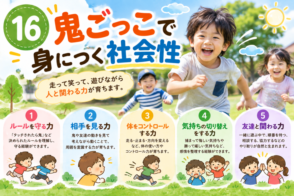 第16回【療育コラム】鬼ごっこで身につく社会性